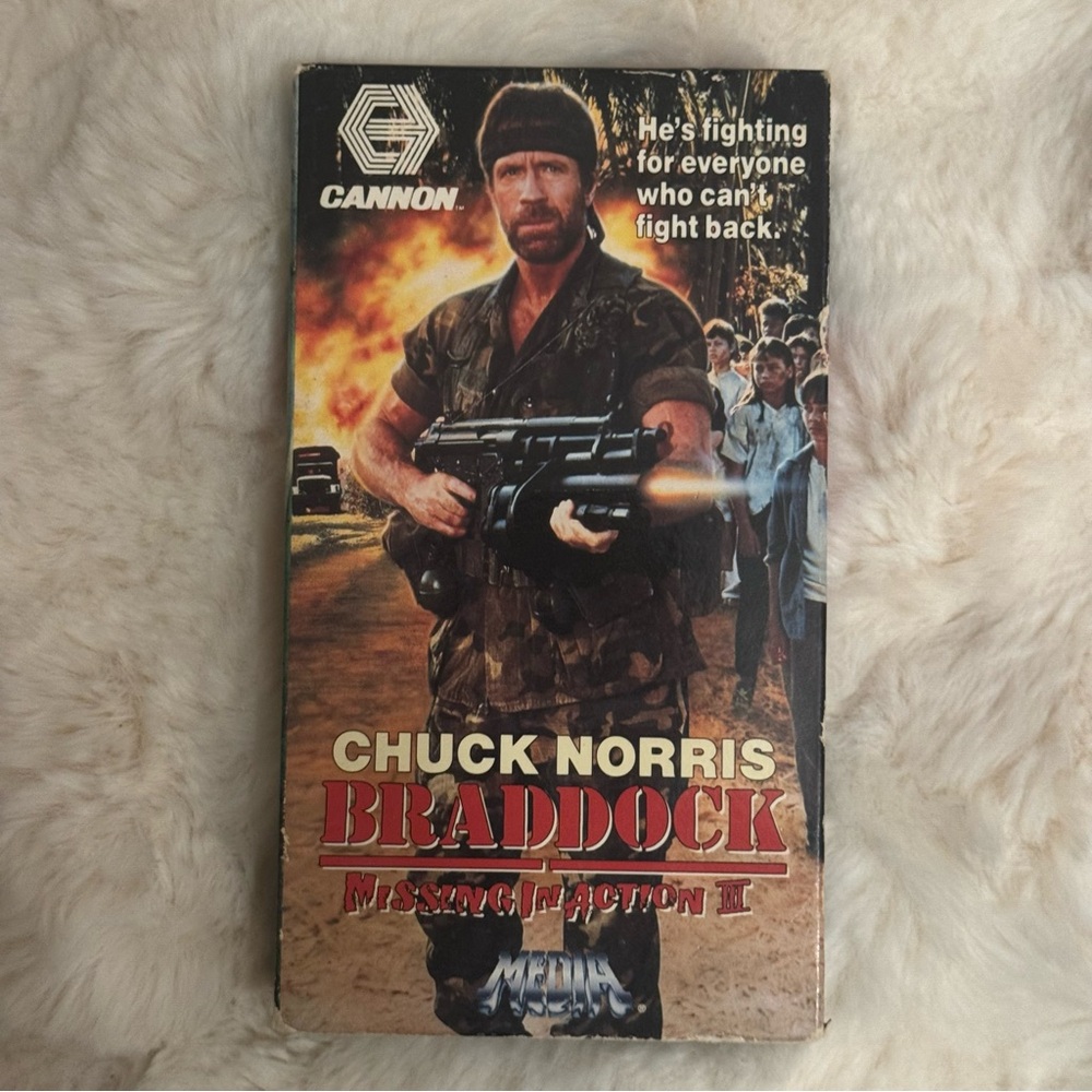 CHUCK NORRIS BRADDOCK Mission In Action III VHS